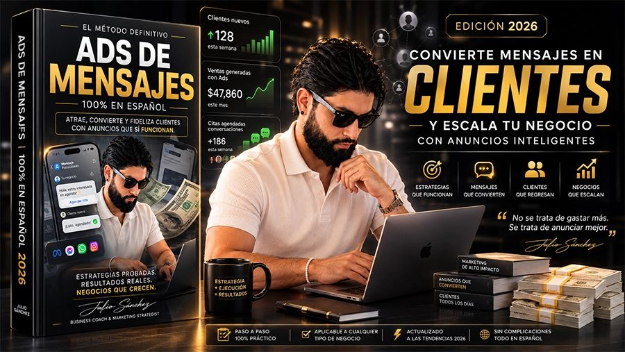 Portada del curso de Meta Ads de mensajes de Sanz Spa Coach